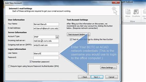 Outlook 2010 Imap Configuration Youtube