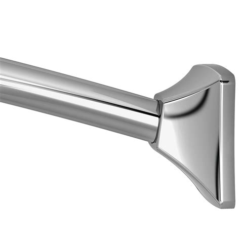 Functional and decorative, the shower curtain rod is an integral part to the common bathroom. Moen 72" Adjustable Curved Shower Curtain Rod & Reviews ...