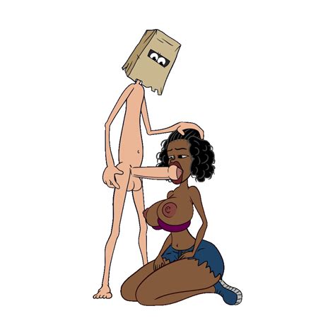 Rule 34 Animated Bag Over Head Bambook Big Ass Big Breasts Big Penis Black Female Blowjob