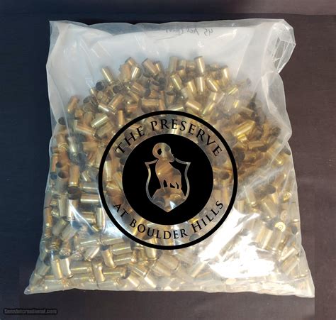 Once Fired Brass 45 Acp 1000 Rounds For Sale