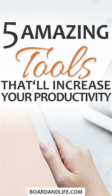 Productivity Improvement 5 Top Tools That Make You More Productive