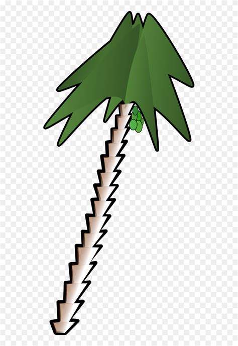 Leaning Palm Tree Clipart By Juanfilpo Trees Ascii Art Png Download