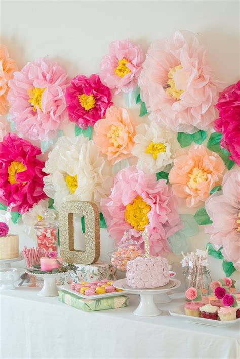 Garden Party First Birthday With The Ultimate Flower Backdrop Spring