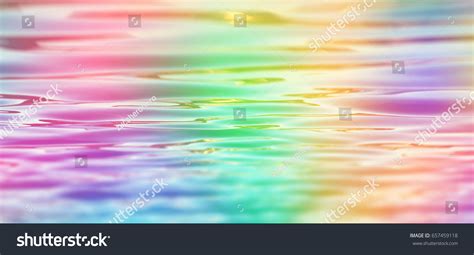 Rainbow Water Background Wallpaper Aspect Ratio Stock Photo Edit Now