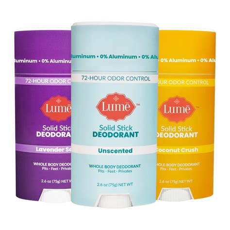 Buy LumeSolid Deodorant Stick - Whole Body Deodorant - Aluminum-Free