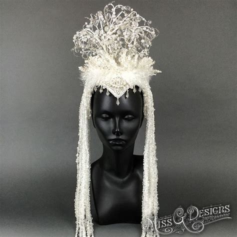 Miss G Designs Headdress Winter Princess Headpiece