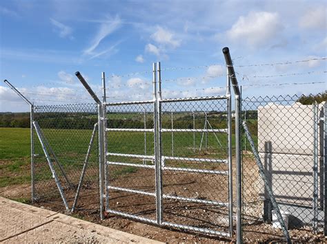 Galvanized Double Gate Lewandowski Fence Builder Limited
