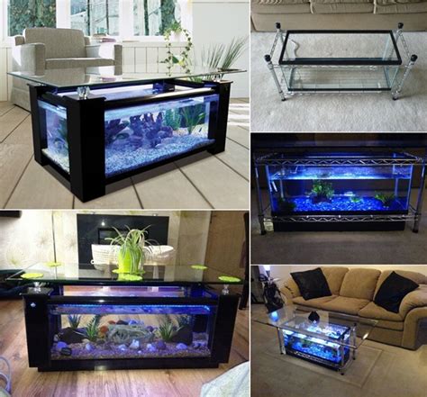 10 gallon and 20 gallon models are easily possible. Spectacular DIY Fish Tank Coffee Table - Free Guide and ...