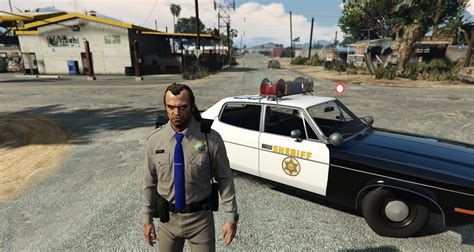 California Highway Patrol Uniform For Trevor Gta Mods Com