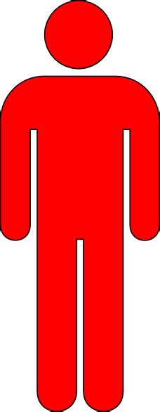 Red Person Symbol Clip Art At Vector Clip Art