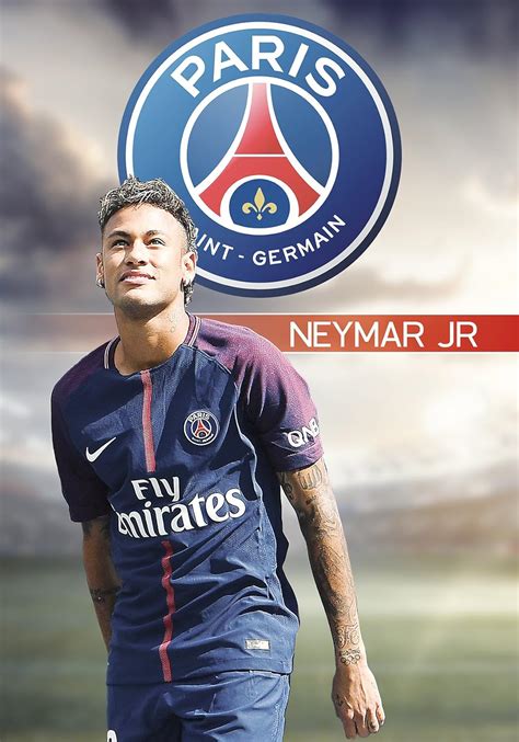 Poster Neymar Jr N°10 Psg Affiche Football Paris Saint Germain 50x70