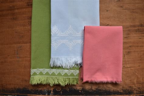 Swedish Huck Weave Towel Vintage Huck Weave Towels Etsy