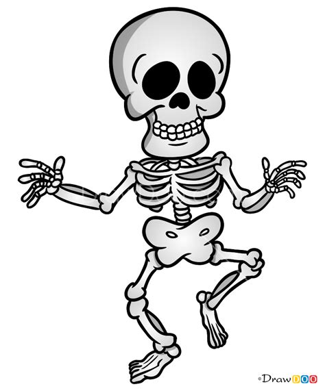 How To Draw Cartoon Skeleton Skeletons