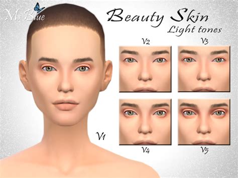 The Sims Resource Beauty Skin By Ms Blue Sims 4 Downloads