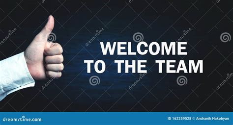 Businessman Showing Thumb Up Welcome To The Team Stock Photo Image