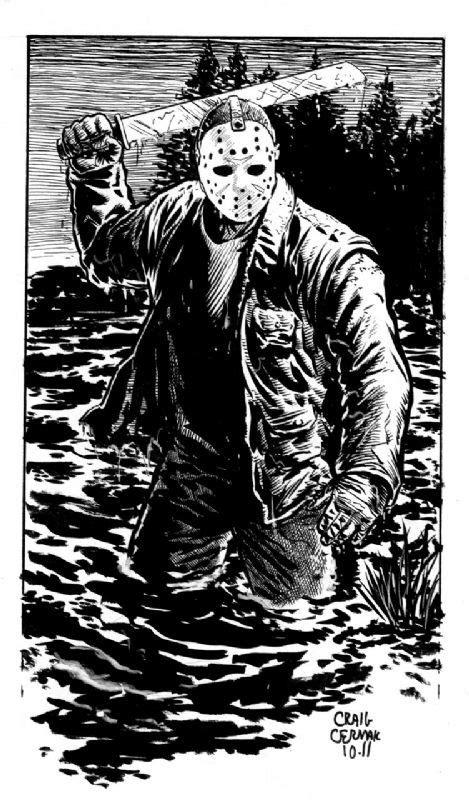 Jason Voorhees Friday The 13th Craig Cermak Comic Art Friday The