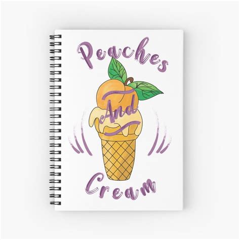 Peaches And Cream Spiral Notebook By Keep On Creating Peaches N Cream