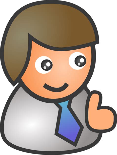 Download OnlineLabels Clip Art - people biz - male smile