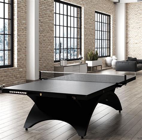Most Luxurious Black Steel Ping Pong Table Slaylebrity