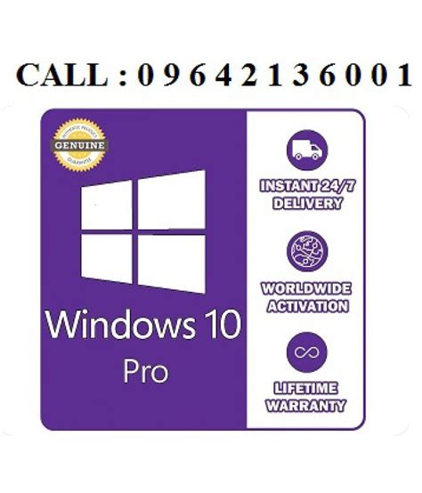 Microsoft Windows 10 Pro Retail Instant License Product Key Life Time