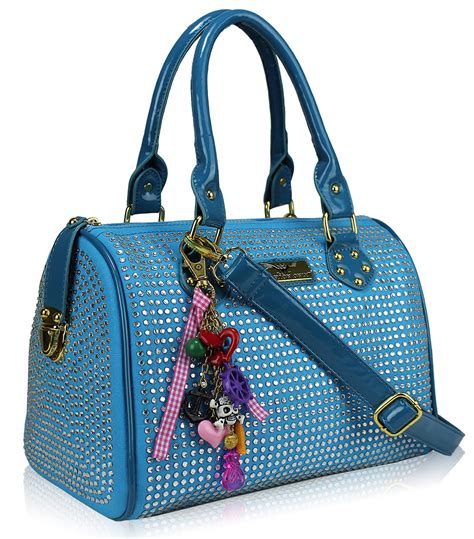 Wholesale Teal Diamante Fashion Handbag
