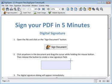 DigiSigner Download - Simple tool to view and digitally sign PDF documents