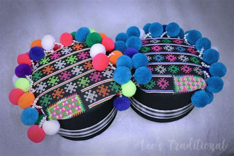 hmong-hat-design-1,-both-color-patterns-lee-s-traditional-hmong-clothes-facebook