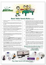 We regularly add videos on the strokes and techniques of the game we also cover the basic rules of doubles. Free Table Tennis Rules Poster (Download)