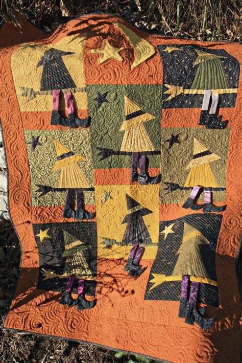 Witchquilt004 Witch Quilt Halloween Quilt Patterns Halloween Sewing