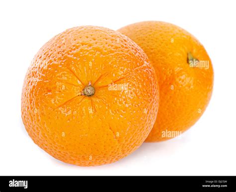 Orange Tropical Fruit Isolated On White Stock Photo Alamy