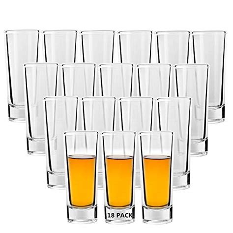Shot Glass Ruckae 2 Ounce Shot Glasses With Heavy Base Clear Shot Glasses Set Of 18 Cylinder