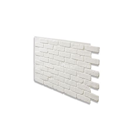 28 Faux Brick Panel White
