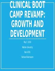 Wk Assgn Rasmussenb Pptx Clinical Boot Camp Revamp Growth And