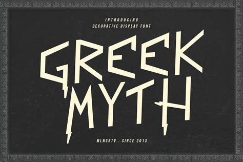 Greek Myth Font By Maulana Creative · Creative Fabrica