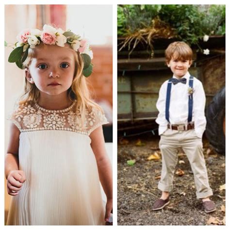 Marchesa For Target Flower Girl Dress And Ring Bearer Outfit Navy Bowtie And Suspenders This