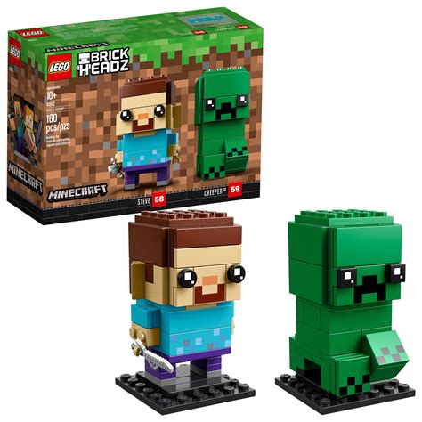 Minecraft Brick Headz Steve And Creeper Set Lego 41612