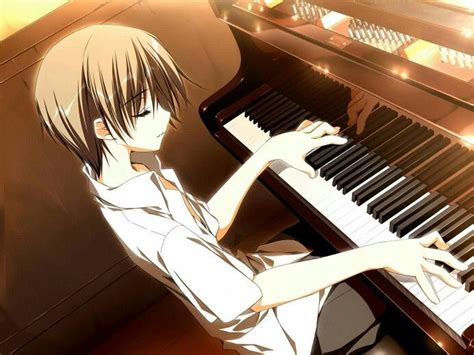 Playing Piano ♪ Piano Anime Anime Anime Cat Boy