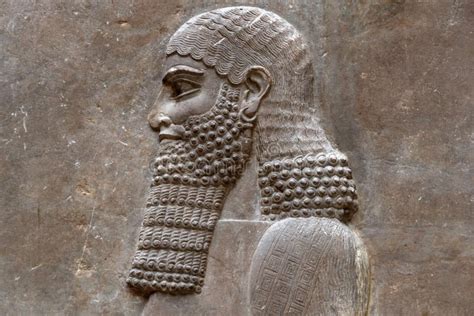 Escultura Antigua De Babilonia Y Asiria Imagen De Archivo Imagen De