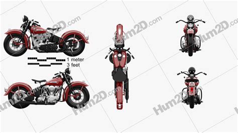 Harley Davidson Panhead E F 1948 Clipart And Blueprint Download