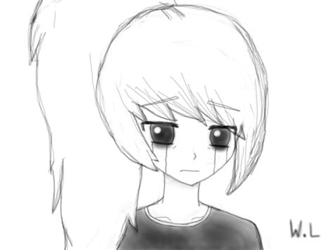 Sad Girl Drawing At Getdrawings Free Download