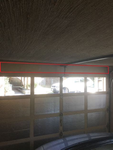 If your garage walls are not insulated are your garage walls insulated? Can I Insulate This Void Above My Garage Door To Stop Air ...