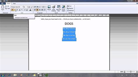 Windows 7 Course Lesson 5 Editing With Wordpad Youtube