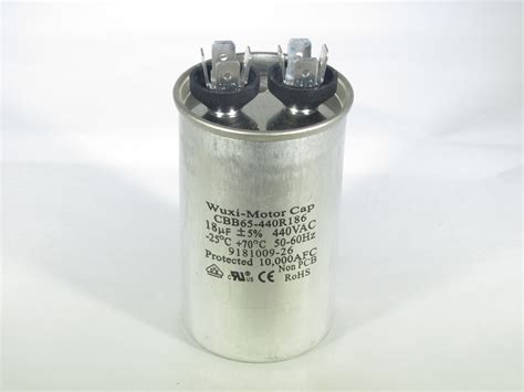 Ice O Matic 9181009 26 Run Capacitor Cbb65 440r186 18 Uf 440 Vac