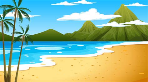 Beach Mountain Vector Art Icons And Graphics For Free Download