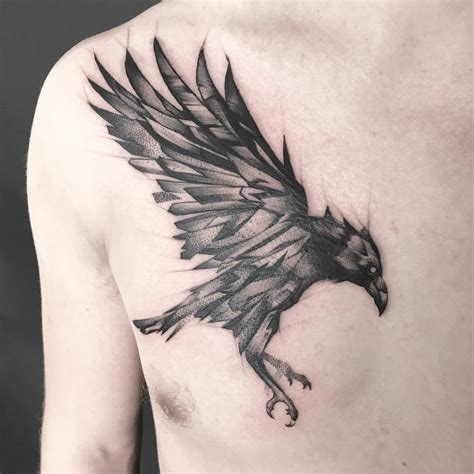 Crow Tattoo For Men Black Crow Tattoos Eagle Tattoos Skull Tattoos