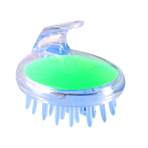 Silicone Shampoo Scalp Shower Body Washing Hair Massage Massager Brush Combgreen