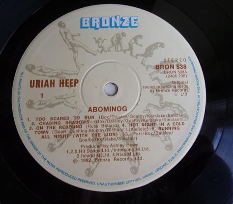 ⭐️ Lp Uriah Heep Abominog Nm Original Townhouse England 1982 Aukro