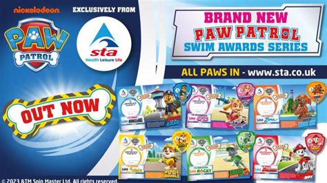 Paw Patrol® Swimming Awards Now Available Uk
