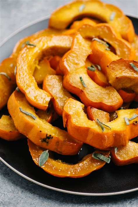 Roasted Acorn Squash With Maple Brown Butter Our Salty Kitchen