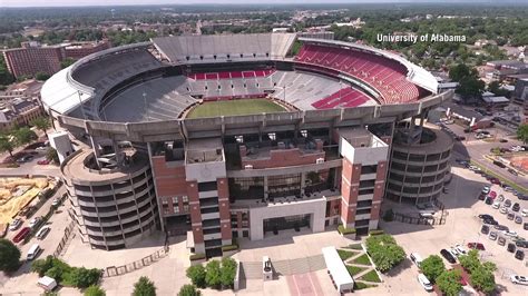 Alabama Football Stadium Capacity Alabama S Bryant Denny Stadium May